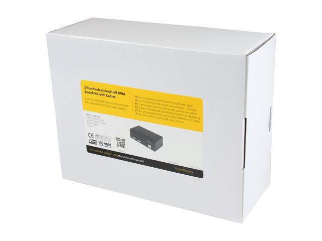 StarTech.com SV231USB 2-port KVM Switch For VGA Computers - USB - Full KVM Kit Cables Included