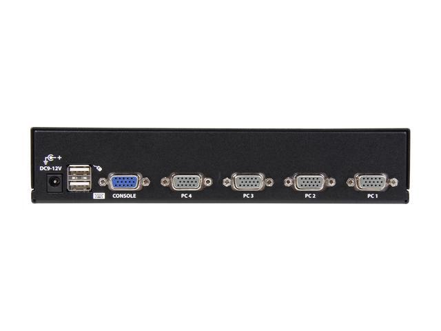 StarTech.com SV431DUSBU 4 Port 1U Rack Mount USB KVM Switch With OSD