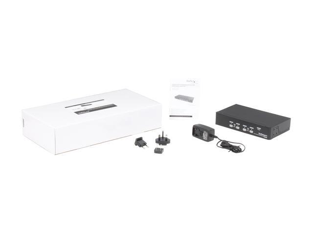 StarTech.com SV431DUSBU 4 Port 1U Rack Mount USB KVM Switch With OSD