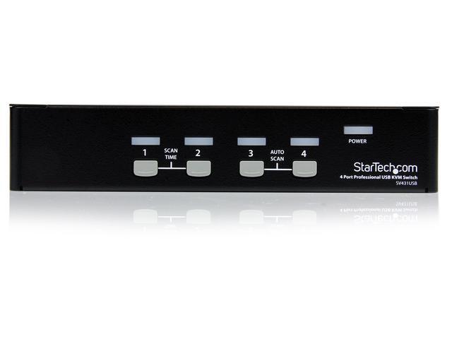 StarTech.com SV431USB 4 Port Professional VGA USB KVM Switch With Hub