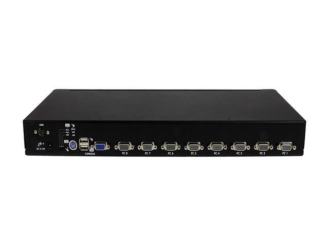 StarTech.com SV831DUSB 8 Port 1U Rack Mount USB PS/2 KVM Switch With OSD
