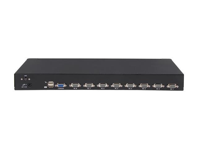 StarTech.com SV831DUSBU 8 Port 1U Rack Mount USB KVM Switch With OSD