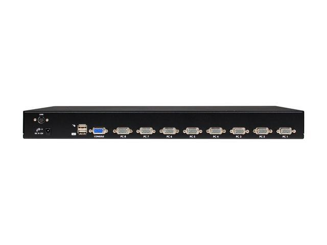 StarTech.com SV831DUSBUK 8 Port 1U Rackmount USB KVM Switch Kit With OSD And Cables - Rack Mount KVM - VGA KVM Switch - 8 Port KVM Switch
