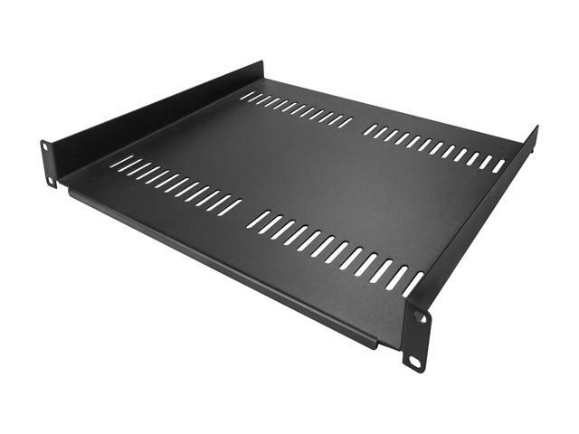 StarTech.com Vented 1U Rack Shelf - 16in Deep - 1U Rack Mount Shelf