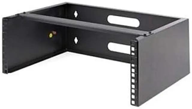 StarTech.com WALLMOUNT4 4U Wall Mount Network Rack - 14 Inch Deep (Low Profile) - 19" Patch Panel Bracket for Shallow Server and IT Equipment Network Switches - 44lbs/20kg Weight Capacity Black