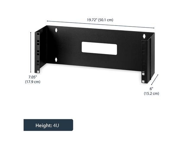 StarTech.com WALLMOUNTH4 4U 19in Hinged Wall Mounting Bracket For Patch Panels