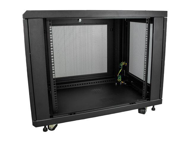 StarTech RK1233BKM StarTech.com Server Rack Cabinet - 12U - 31 In Deep Enclosure - Network Cabinet - Rack Enclosure Server Cabinet - Data Cabinet