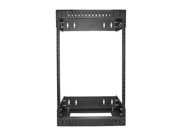 StarTech RK12WALLOA Wall Mount Server Rack - 12U Rack - 12 - 20 In Adjustable Depth - Open Frame - Network Rack - Computer Rack - Equipment Rack