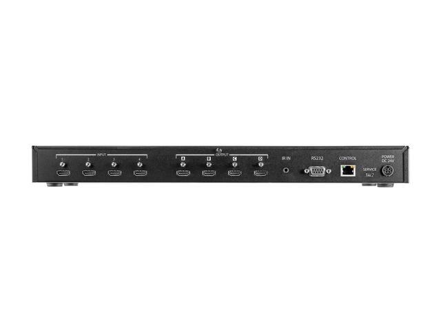 StarTech VS424HD4K60 4x4 HDMI Matrix Switch W/ Audio & Ethernet Control 4K 60Hz