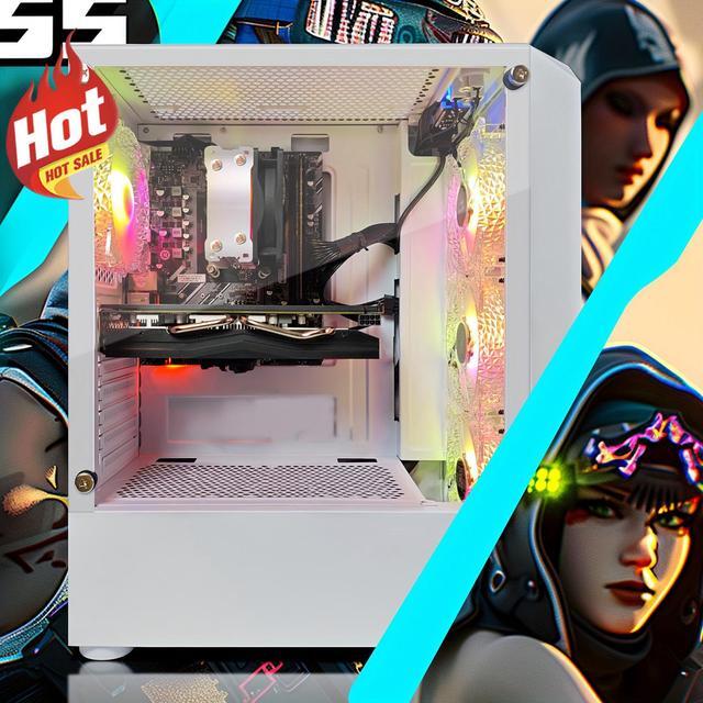 STGAubron Gaming Desktop PC AMD Athlon 3000G 3.5G Radeon RX 580 8G GDDR5 16G DDR4 Memory 1T SSD 600M WiFi BT 5.0 RGB Fan X 4 RGB Keyboard & Mouse & Mouse Pad W11H64