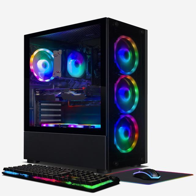 STGAubron Gaming Desktop PC AMD Ryzen 5 PRO 2600 Up To 3.9G 16G DDR4 512G SSD GeForce RTX 2060 6G GDDR6 600M WiFi BT 5.0 RGB Fan X 6 RGB Keyboard & Mouse & Mouse Pad W11H64