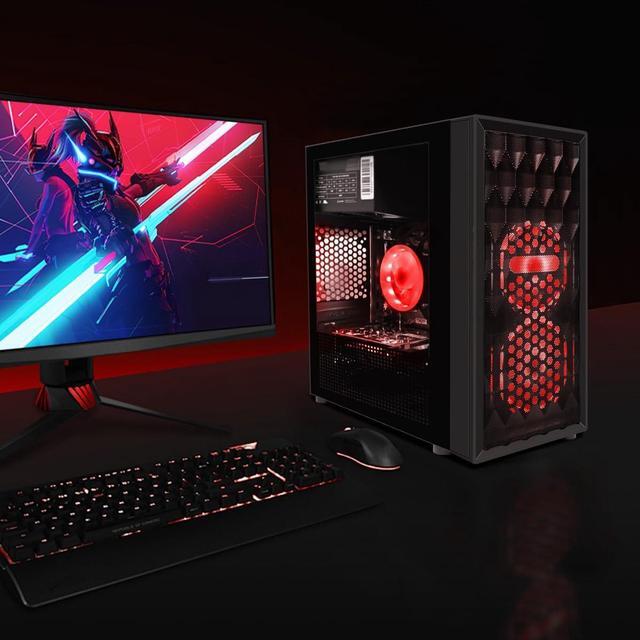 STGAubron Gaming Desktop PC Radeon RX 580 8G GDDR5 Intel Core I5-9400F Up To 4.1GHz 16G DDR4 Memory 512G SSD 600M WiFi BT 5.0 RGB Fan X 2 RGB Keyboard & Mouse & Mouse Pad W11H64