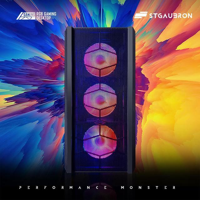 STGAubron Gaming PC Computer Desktop GeForce RTX 3060 12G Graphics Intel Core I7 Up To 3.9Ghz 32GB RAM 1TB SSD WIN11H