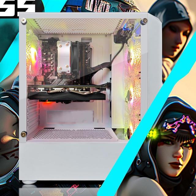 STGAubron Gaming PC Desktop Computer AMD Ryzen 3 3200G 3.6 GHz AMD Radeon RX 580 8G GDDR5 16GB DDR4 RAM 1TB SSD 600M WiFi BT 5.0 RGB Fan X 4 Windows 11 Home