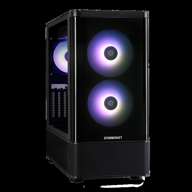 STORMCRAFT Gaming PC SKYHAWK PRO AMD Ryzen 7 7800X3D Radeon RX 9070 XT 16GB – AI Powered 32GB DDR5 6000MHz RGB 2TB NVMe SSD 360mm AIO 850W Gold PSU Windows 11 Home - SP780XDCC-97BN1