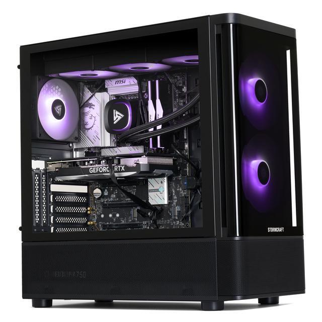 STORMCRAFT Gaming PC SKYHAWK PRO Intel Core I9-14900KF NVIDIA GeForce RTX 5070 Ti – AI Powered 32GB DDR5 6000MHz RGB 2TB NVMe SSD 360mm AIO 850W PSU Windows 11 Home - SP149KFCC-57TN1