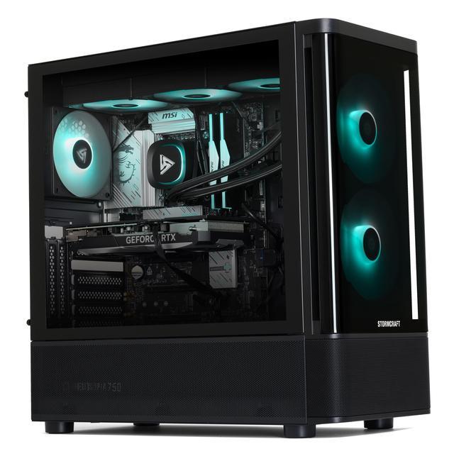 STORMCRAFT Gaming PC SKYHAWK PRO Intel Core I9-14900KF NVIDIA GeForce RTX 5070 Ti – AI Powered 32GB DDR5 6000MHz RGB 2TB NVMe SSD 360mm AIO 850W PSU Windows 11 Home - SP149KFCC-57TN1