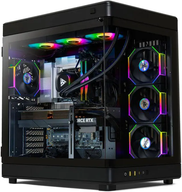 STORMCRAFT Gaming PC WIZARD AMD Ryzen 7 9800X3D NVIDIA GeForce RTX 5080 – AI Powered 32GB DDR5 6000MHz RGB 2TB SSD 360mm AIO Windows 11 Home - WI980XDCC-580N1