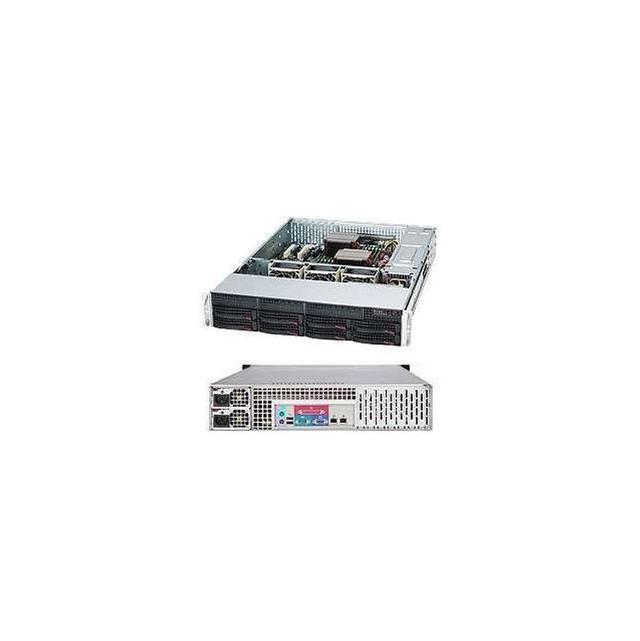 SUPERMICRO CSE-825TQC-R1K03LPB 2U Rackmount 2U General Purpose Server Chassis With 8 X 3.5” Bays Redundant 1000W Titanium Level (96%+ ) Efficiency Power Supplies W/ PMBus 1.2 And I2C