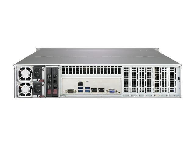 SUPERMICRO CSE-826BE1C4-R1K23LPB 2U Rackmount 2U Storage Chassis With 12x 3.5" Hot-swap HDD's Redundant 1200W Titanium (96%+) Efficiency Power Supplies W/ PMBus1.2 Support
