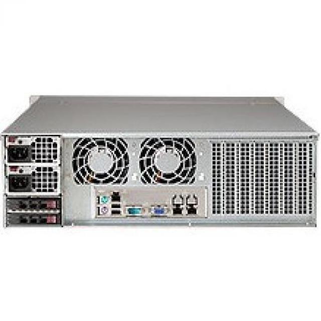 SUPERMICRO CSE-836BE1C-R1K23B 3U Rackmount 3U Storage Chassis With 16x 3.5" Hot-swap HDD's Redundant 1200W Titanium Level (96%+) Efficiency Power Supplies W/ PMBus Support