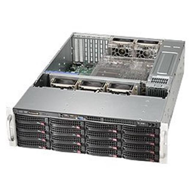 SUPERMICRO CSE-836BE1C-R1K23B 3U Rackmount 3U Storage Chassis With 16x 3.5" Hot-swap HDD's Redundant 1200W Titanium Level (96%+) Efficiency Power Supplies W/ PMBus Support
