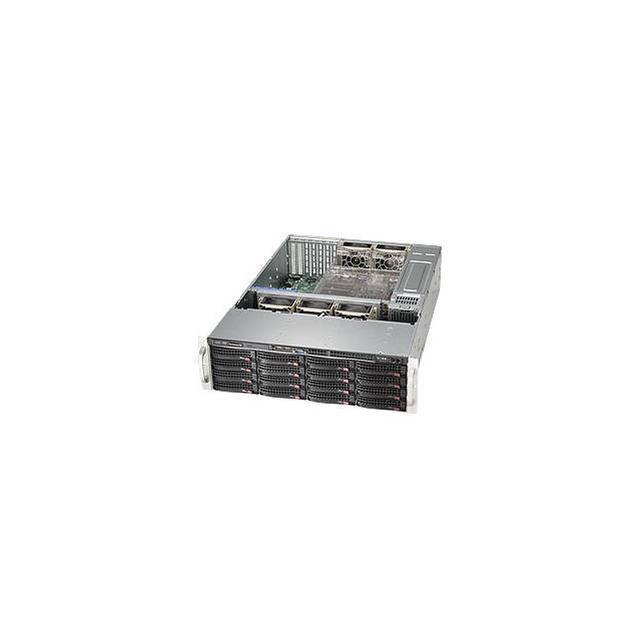 SUPERMICRO CSE-836BE1C-R1K23B 3U Rackmount 3U Storage Chassis With 16x 3.5" Hot-swap HDD's Redundant 1200W Titanium Level (96%+) Efficiency Power Supplies W/ PMBus Support