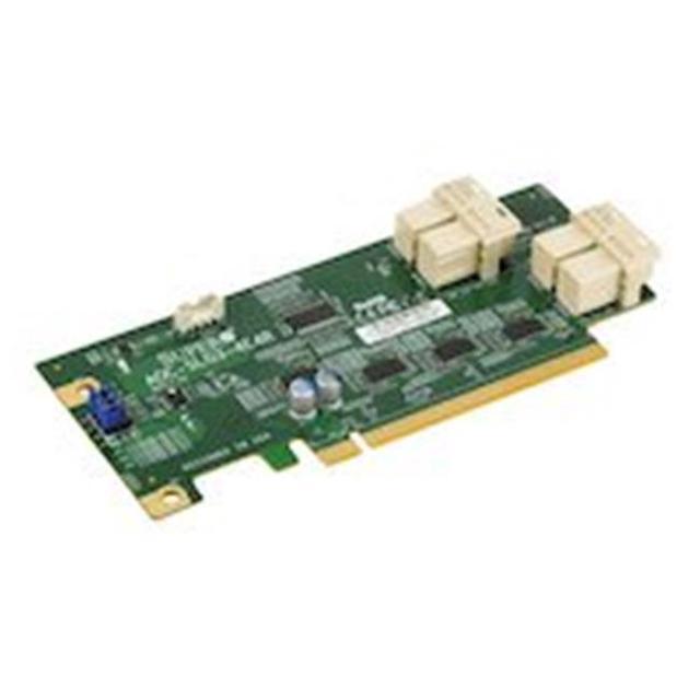 Supermicro Low Profile 12.8 Gb/s Quad-Port NVMe Internal Host Bus Adapter