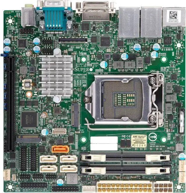 Supermicro MB MBD-X11SCV-Q-O Ci7 i5 i3 Q370 LGA1151 32GB DDR4 PCIE Mini-ITX