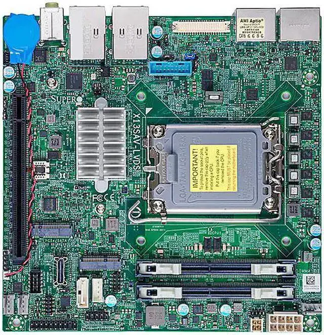 SUPERMICRO MBD-X13SAV-LVDS-O Mini ITX Server Motherboard LGA 1700 Intel Q670E