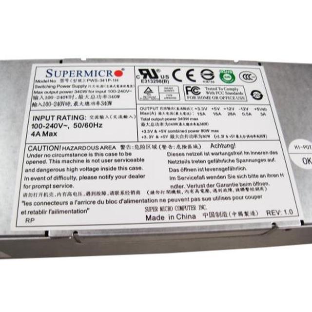 Supermicro PWS-341P-1H 340W Power Supply 80 Plus Platinum