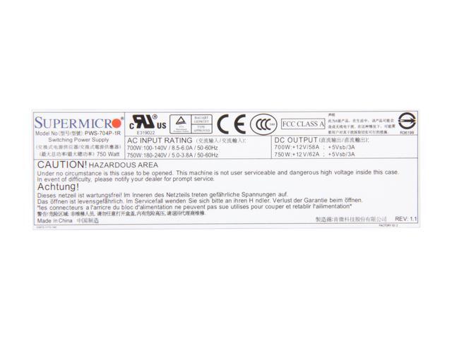 SuperMicro PWS-704P-1R 700W Server Power Supply