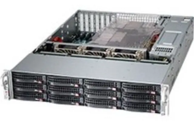 Supermicro SuperChassis 826BE1C-R920LPB - 2U Support - 12 Hot-swap SAS/SATA Bay