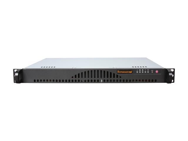 SUPERMICRO SuperChassis CSE-512L-200B Black 1U Rackmount Server Case 200W