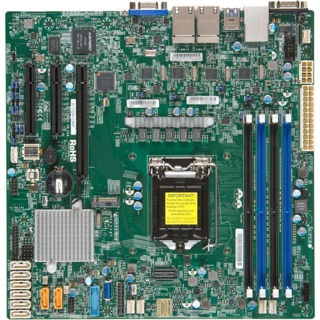 Supermicro X11SSH-LN4F Server Motherboard - Intel C236 Chipset - Socket H4 LGA-1151 - Bulk Packaging