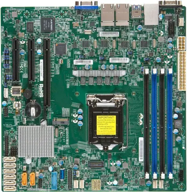 Supermicro X11SSH-LN4F Server Motherboard - Intel C236 Chipset - Socket H4 LGA-1151 - Bulk packaging