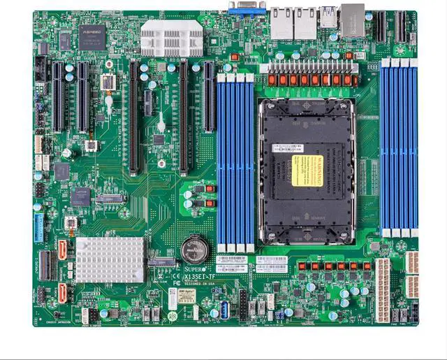 Supermicro X13SEI-TF Server Motherboard 4th Gen Intel® Xeon® Scalable processors Single Socket LGA-4677 (Socket E) CPU TDP supports up to 350W TDP