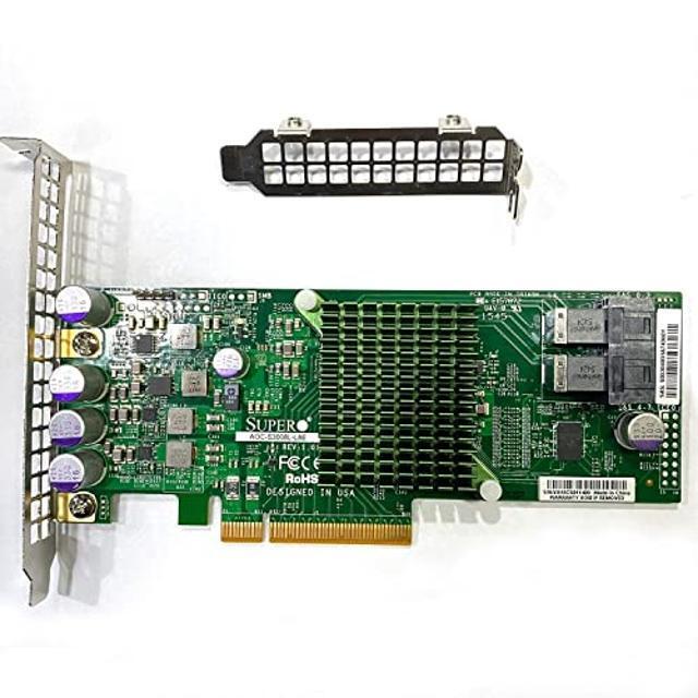 SXTAIGOOD SAS3008 AOC-S3008L-L8E 9300-8I IT-Mode HBA JBOD PCI-E 3.0 SATA/SAS 8-Port SAS3 12Gb/s ZFS FreeNAS UnRAID+2* SFF-8643 SATA Cable