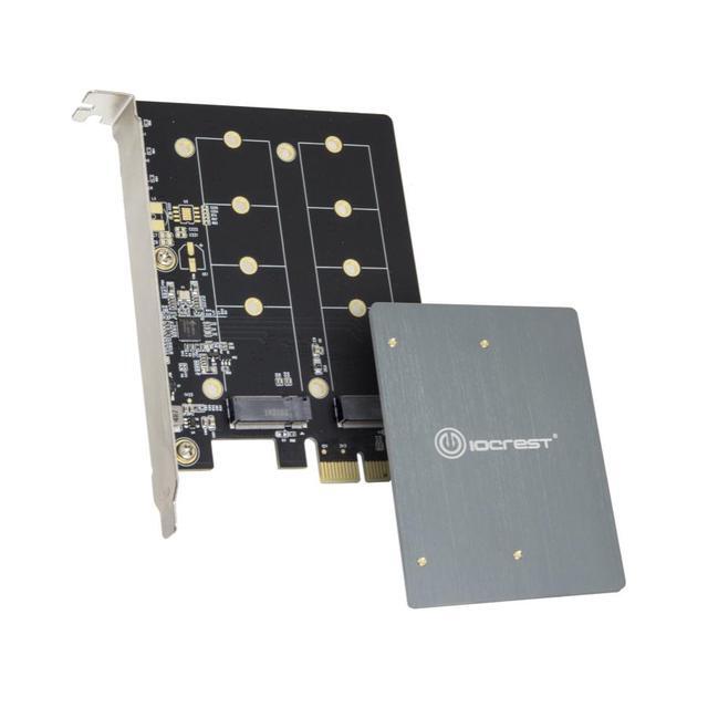 Syba Dual M.2 B-Key PCI-e 3.0 X1 Adapter With Heatsink (SI-PEX40153)