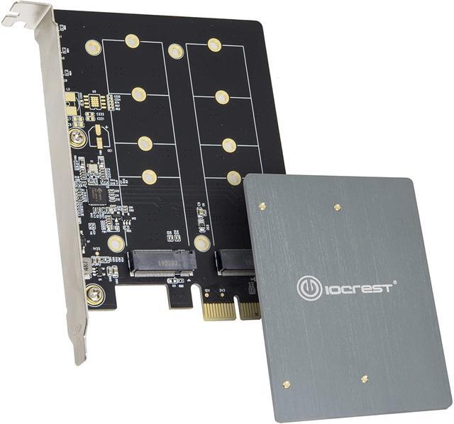 Syba Dual M.2 B-Key PCI-e 3.0 X1 Adapter With Heatsink (SI-PEX40153)