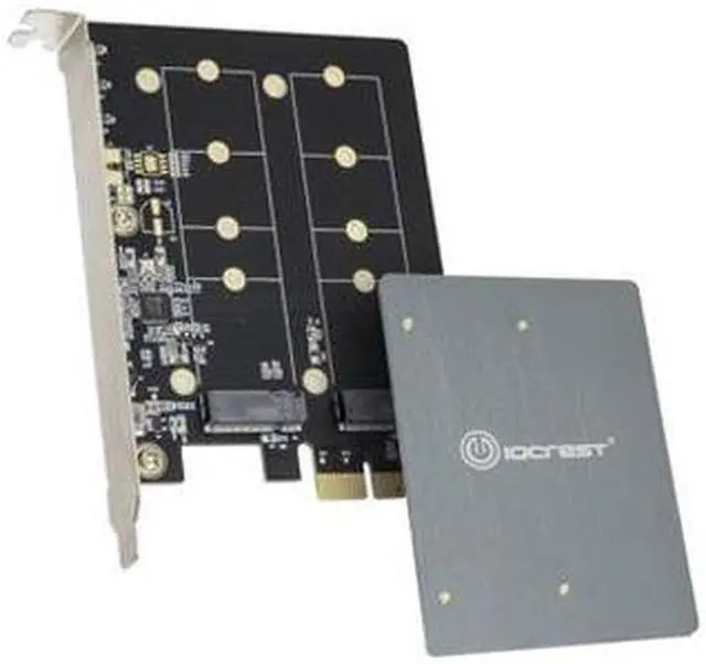 Syba Dual M.2 B-Key PCI-e 3.0 x1 Adapter with Heatsink (SI-PEX40153)