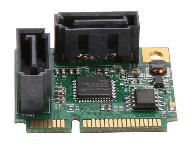 SYBA SI-MPE40095 Low Profile Ready SATA Mini PCI-Express Half Size 2 Port SATA III RAID Controller