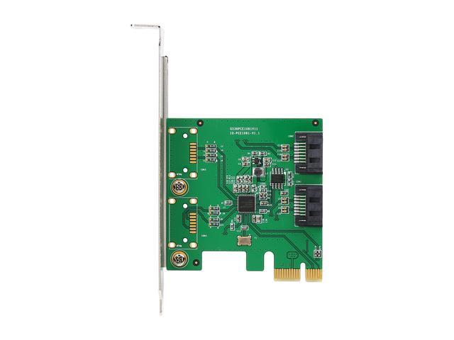 SYBA SI-PEX40094 PCI Express Low Profile Ready SATA III 2 Internal 6 Gbps Ports PCI-e Controller Card