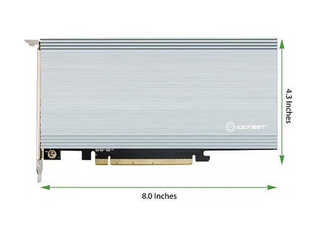 SYBA SI-PEX40161 PCI-Express 3.0 X16 PCI-Express Quad M.2 PCIe 3.0 X4 PCIe X16 Expansion Card Intel VROC And AMD Ryzen Threadripper NVMe Raid
