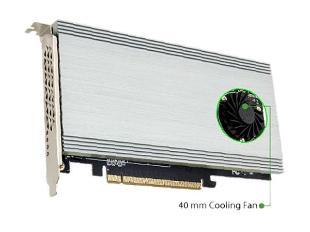 SYBA SI-PEX40162 PCI-Express 4.0 X16 PCI-Express Quad M.2 PCIe 4.0 X4 PCIe X16 Expansion Card Intel VROC And AMD Ryzen Threadripper NVMe Raid