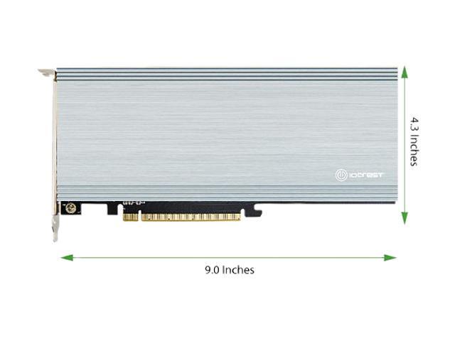 SYBA SI-PEX40162 PCI-Express 4.0 X16 PCI-Express Quad M.2 PCIe 4.0 X4 PCIe X16 Expansion Card Intel VROC And AMD Ryzen Threadripper NVMe Raid