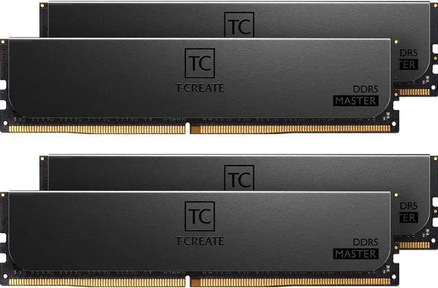 Team T-Create Master 96GB (4 x 24GB) ECC Registered DDR5 6400 (PC5 51200) Server Memory Model MASTER DDR5 WORKSTATION MEMORY BLACK