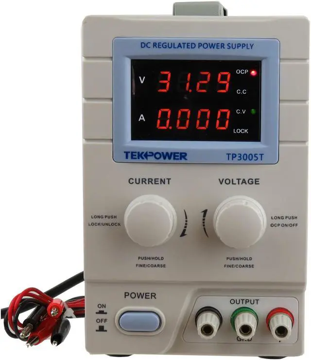 Tekpower TP3005T Digital Variable DC Power Supply 30 Volts 5 Amps with Lock