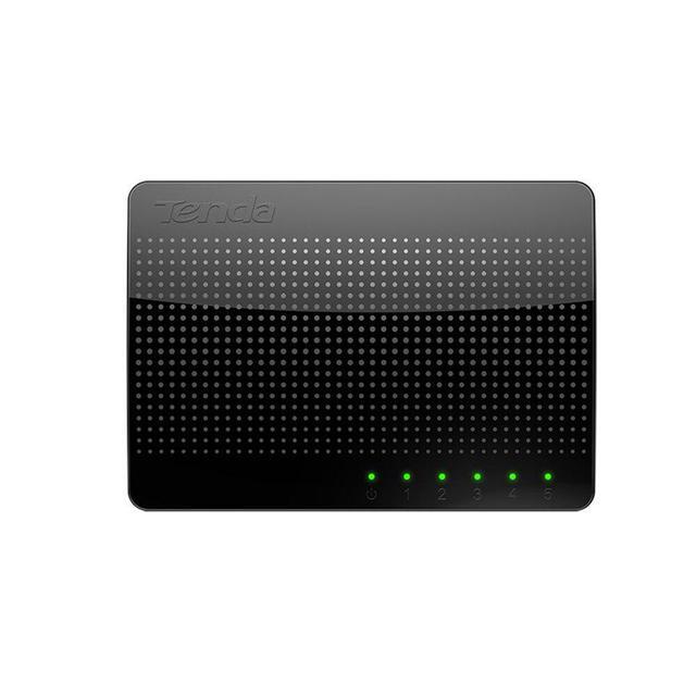 Tenda 5 Port Gigabit Ethernet Network Switch - Ethernet Splitter Plug & Play Fanless Sturdy Metal W/ Shielded Ports Traffic Optimization Unmanaged Limited Lifetime Protection(SG105M)