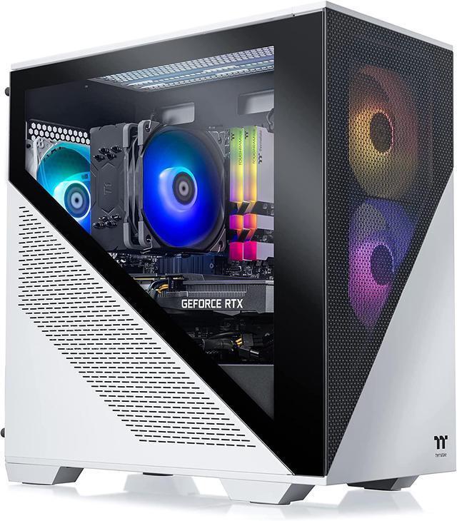 Thermaltake Frostbite 360 Gaming Desktop (AMD Ryzen 5 5600X 6-core ToughRam RGB DDR4 3600Mhz 16GB Memory NVIDIA® GeForce RTX 3060 1TB NVMe M.2 Win10 Home) D1FB-B550-360-LCS